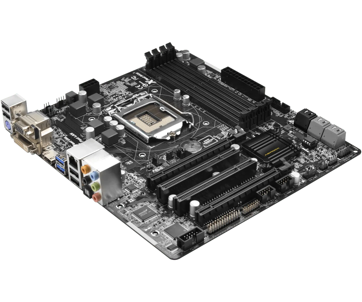 B85M plokštė ASROCK B85M Pro4 DDR3 LGA 1150 32GB DVI SATA III HDMI Micro ATX Už Core i7/i5/i3/Pentium/Celeron cpu
