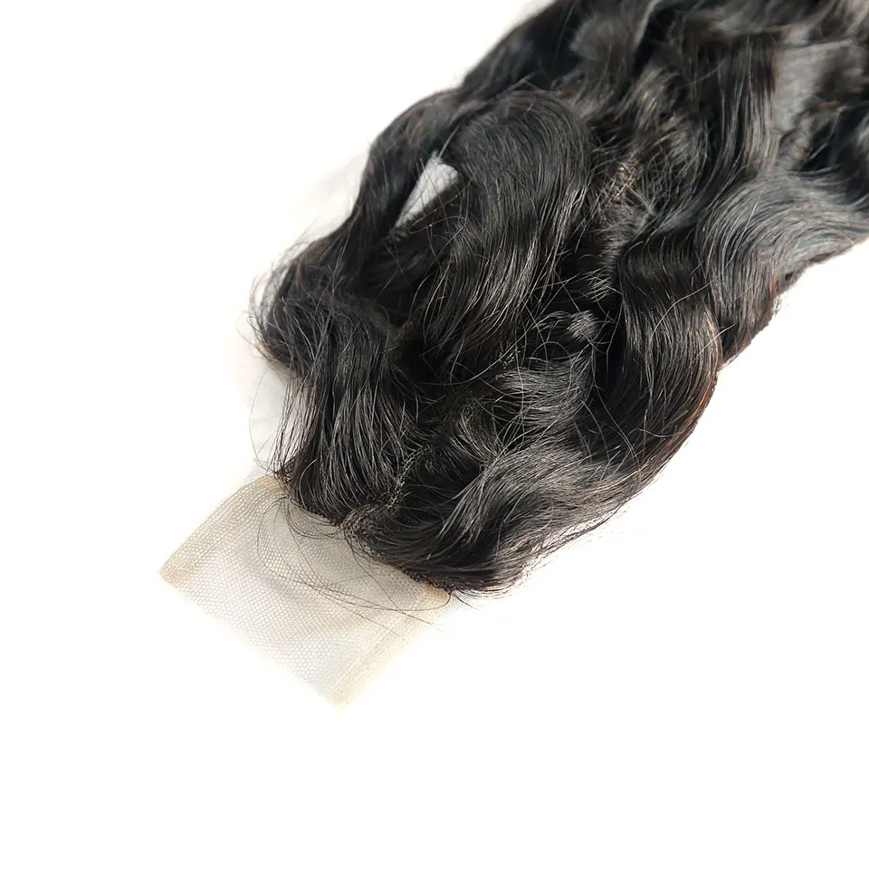 BeQueen Brazilijos 2x6 Gamtos Banga Šveicarijos Nėrinių Uždarymo 100% pirmojo Spaudimo Plaukus Uždarymo Natūralios Spalvos Nėrinių Uždarymo Prieš Nupeštos Kvėpuojantis