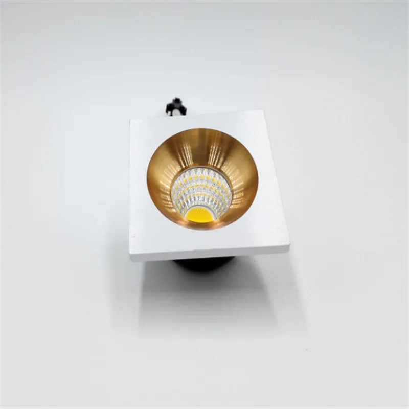 Didelės Galios šviesos srautą galima reguliuoti 5W Šiltai Šalta Balta Įleidžiamas LED Lubų Žemyn Šviesos Lempos, LED Šviestuvai AC85-265V