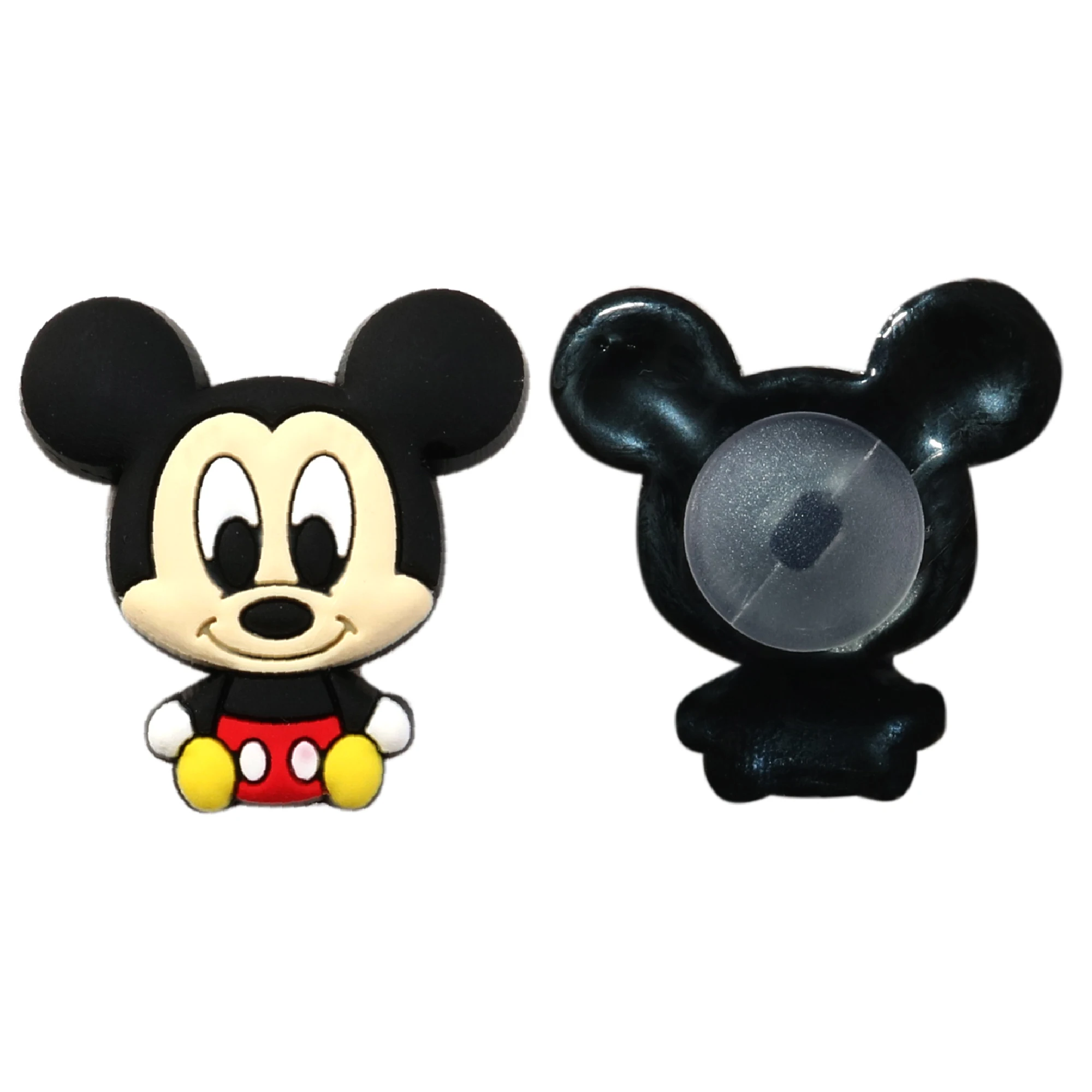 Disney Mickey Minnie Animacinių filmų PVC Minkšti Guminiai Batai Aksesuarai Batraištis Buckle Batai Gėlių Drobės Bateliai, Balti Bateliai Apdaila