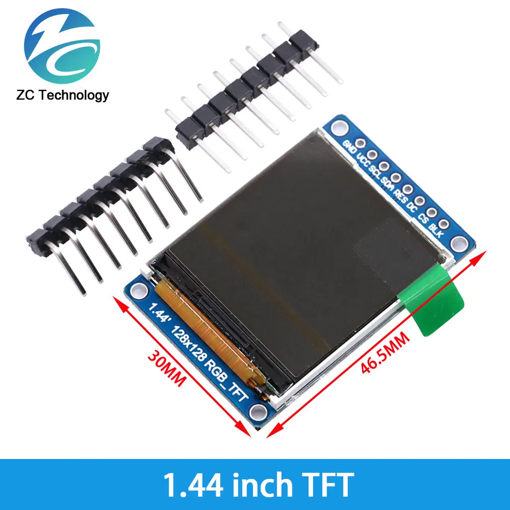 Ekranas 0.96 1.3 1.44 1.8 colių IPS 7P SPI HD 65K Spalvotas LCD Modulis ST7735 / ST7789 Ratai IC 80*160 240*240 (Ne OLED)