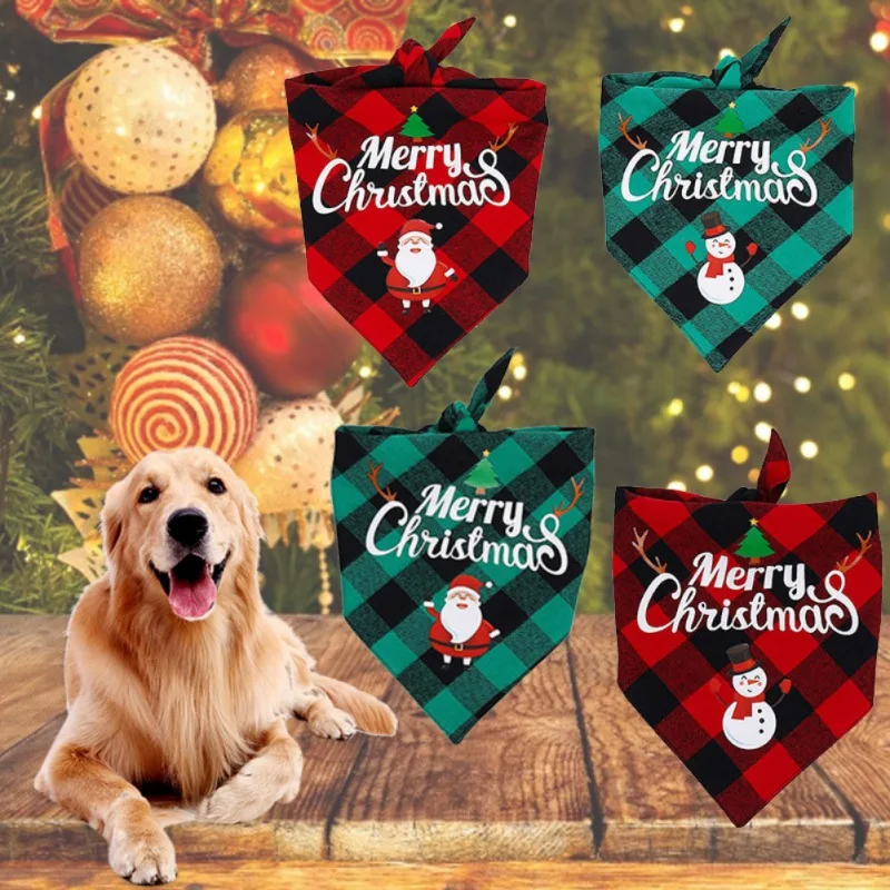 Kalėdų Šunelis Bandana Pet Neckerchief Šalikas Trikampio Formos Tvarstis, Skirtas Smulkaus Ir Vidutinio Šunų, Naminių Gyvūnėlių Šuniuką Šunų Seilių Rankšluostį Priedai