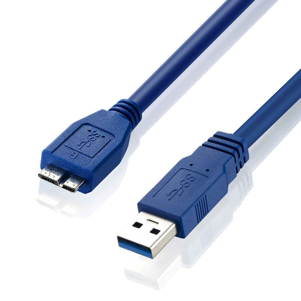 lballist Micro USB 3.0 Duomenų Kabelis USB 3.0 Type A Male Micro B Male Folija+Pintas Ekranuoti, 50cm 30cm 1m 1,5 m 3m