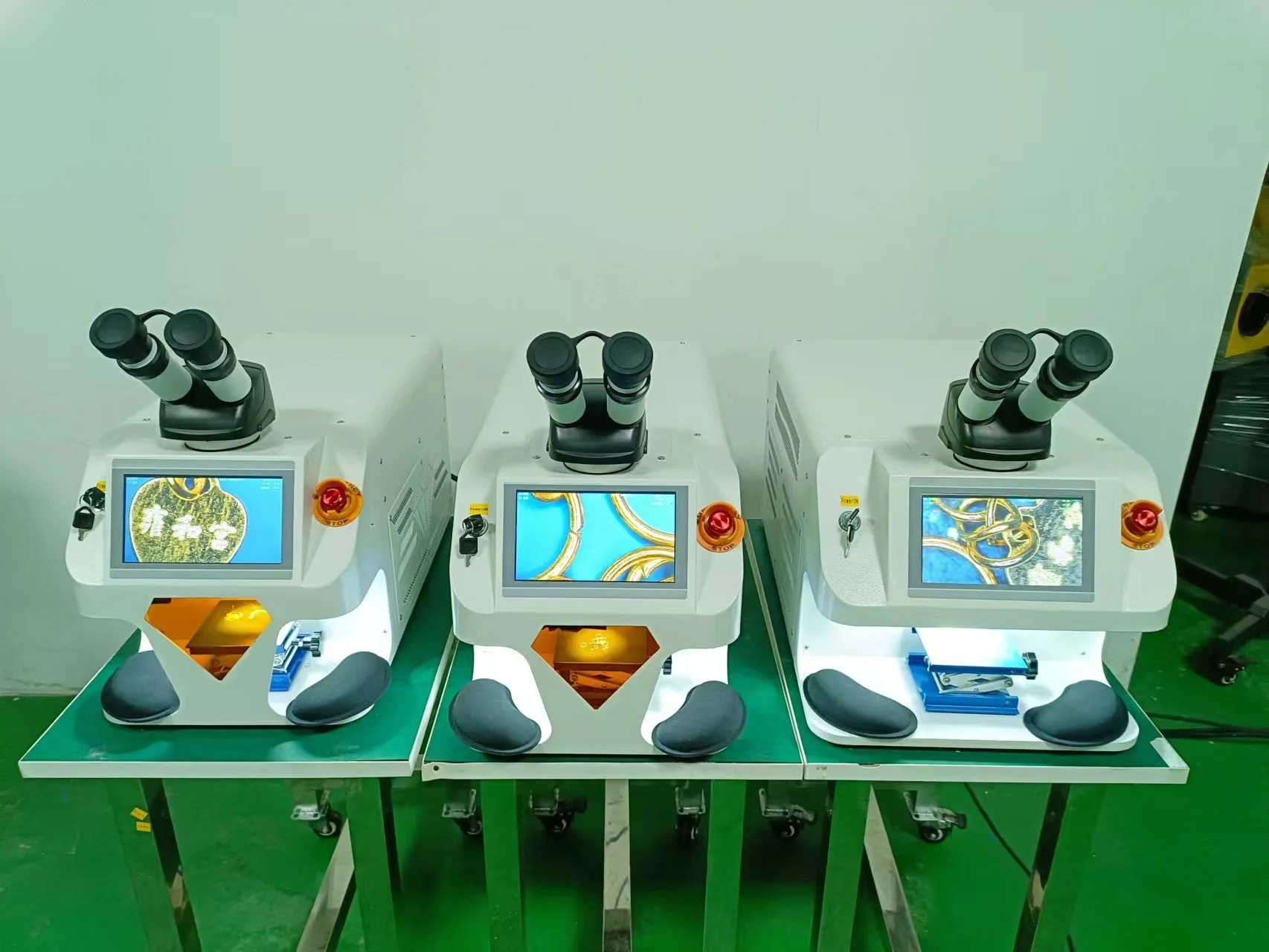 Micro lazerinio suvirinimo YAG lazerio jutiklinio ekrano valdymo papuošalai, auskarai suvirinimo aparatas metalo spalva CCD camera