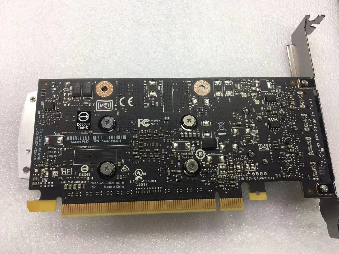 Naudojama Nvidia Quadro P620 2G, P620 DDR5 Vaizdo plokštė DP Grafikos Kortelės