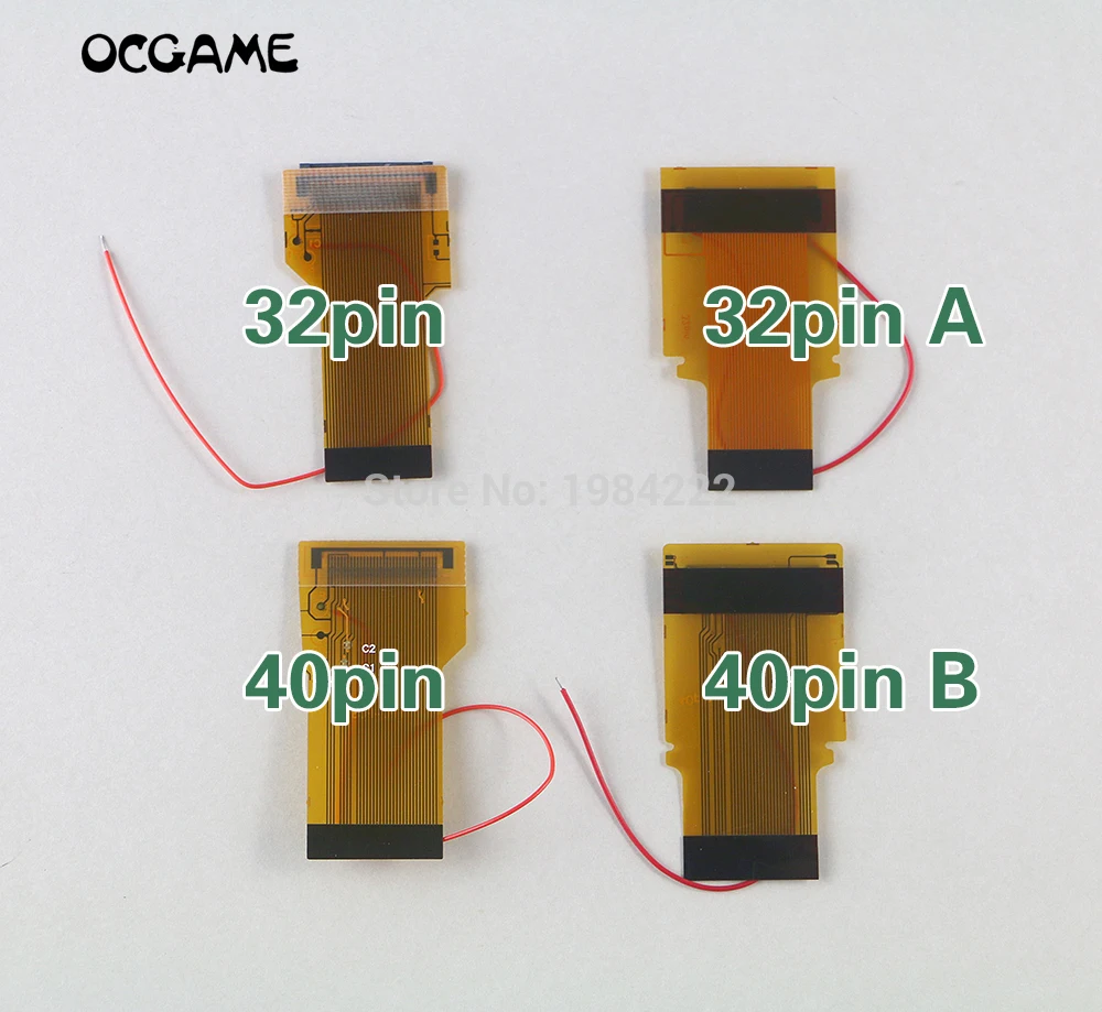 OCGAME aukštos kokybės 32Pin 40 Pin 30PINA & 40PIN B GBA Juostelės Kabelis MAA 101 Apšvietimu Adapteris, Ekrano Mod