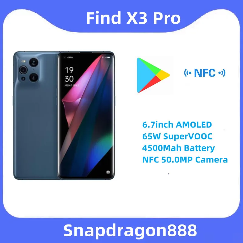 Originalus KOLEGA Naujas Rasti X3 Pro 5G Mobilųjį Telefoną 6.7 colių AMOLED Snapdragon888 65W SuperVOOC 4500Mah Bateriją, NFC 50.0 MP Kamera