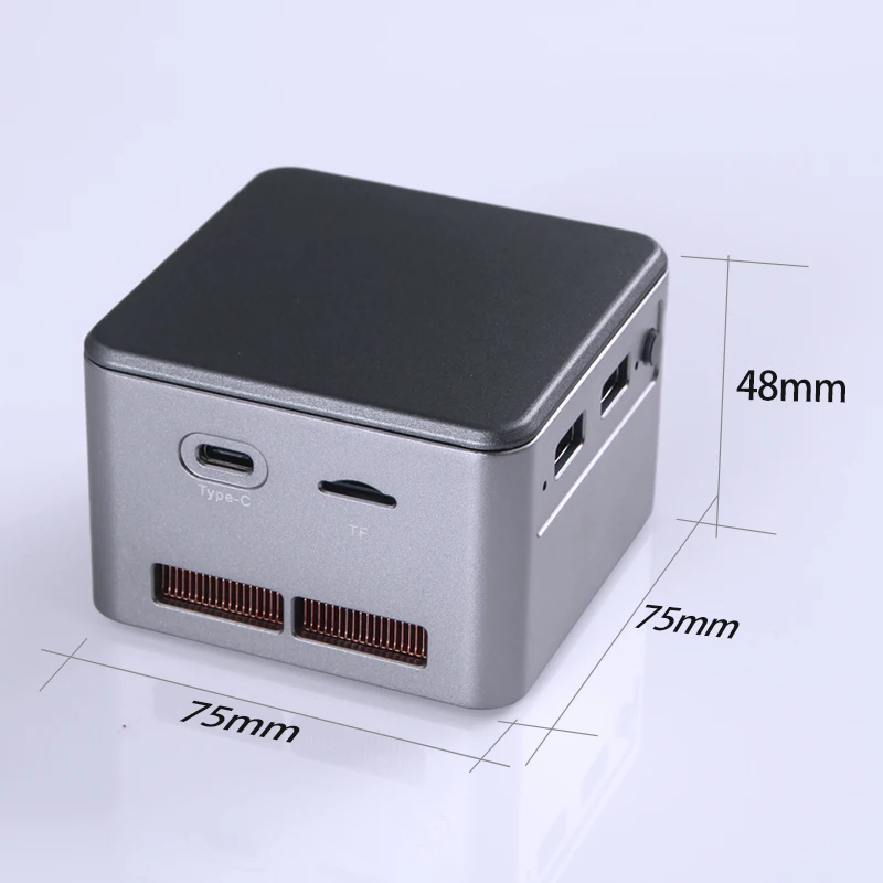 Piesia 2023 Karšto Pardavimo Mažos Galios MINI PC su N5105/N6005 4*LAN 2*USB Biuras