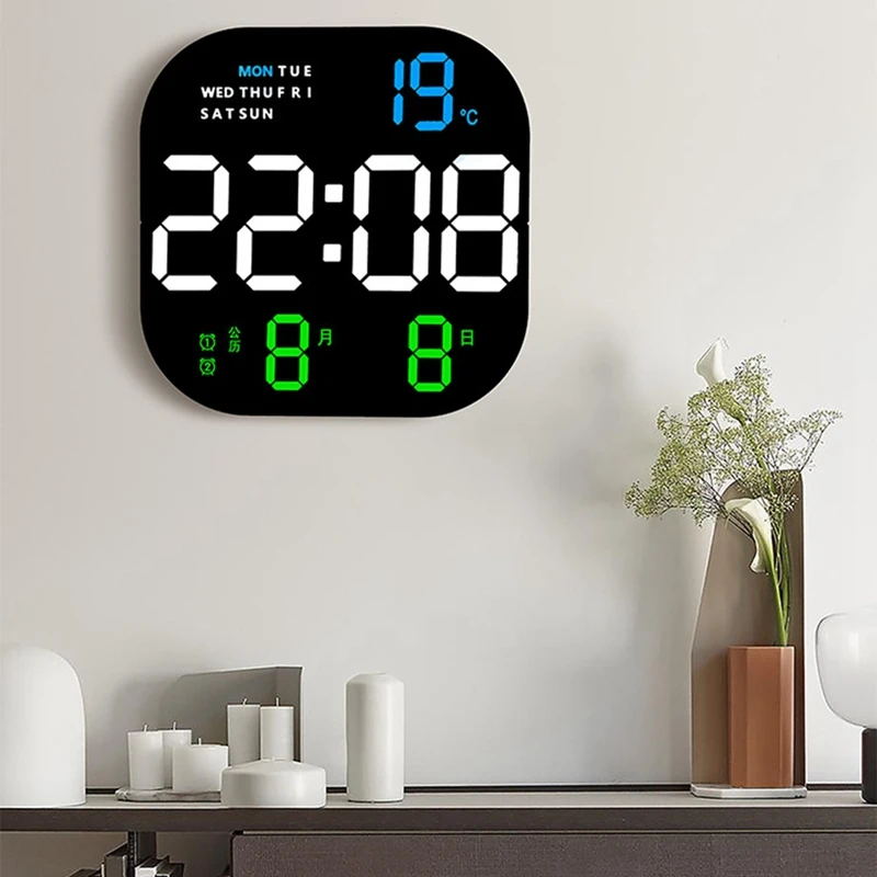 Skaitmeninis Stalinis Laikrodis LED Ekranas, Modernus Miegamojo Lovos Laikrodis LED Laikrodžiai, Namų Biuro Apdailos