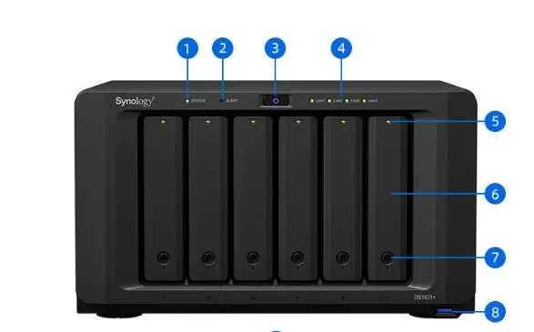 Synology nas saugyklos DS1621 tinklo debesys saugojimo įmonės-lygio biuro šešių disko aukštos kokybės sukurti belaidžio ryšio serveris