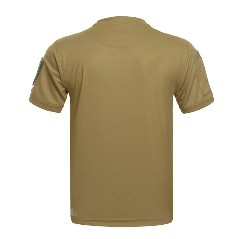 Taktinis Marškinėliai Lauko Quick Dry Atvartas Marškinėliai trumpomis Rankovėmis Vyrams Kovoti su T-Shirt Karinės Viršūnės Žygiai, Medžioklės Tee Marškinėliai Veikia