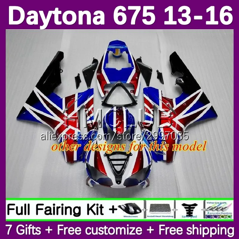 Visiškai Lauktuvės Už Triumph Daytona 675 R 675R CC 13 14 15 16 Kūno 87No.74 Daytona675 2013 m. 2014 m. 2015 m. 2016 Kėbulo Rinkinys blue Pearl