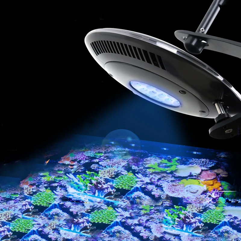 ZETLIGHT UFO A8 Sustabdytas Kėlimo Atramos Jūrinės Žuvų Bakas LED Koralų Lempos Vandens Žolės LPS BIS Sunku Kaulų Vandeniui 7 Kanalo