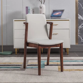 Šiaurės Medžio Masyvo Valgomojo Kėdės, Modernaus Minimalistinio Atlošas, Valgomojo Kėdės, Virtuvės Baldai Dizaineris Home Office Laisvalaikio Foteliai