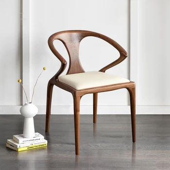 Šiaurės Medžio masyvo Valgomojo Kėdės, Virtuvės Baldai, Modernios Minimalistinės Atlošas Valgomojo Kėdė Dizaineris Laisvalaikio Kėdė už Kambarį