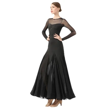 Šiuolaikinių Šokių Suknelė Nacionalinį Standartą, Šokių Salė, Šokių Atlikimo Ilga Suknelė Tango Šokio Kostiumai Flamenko Etape Valsas
