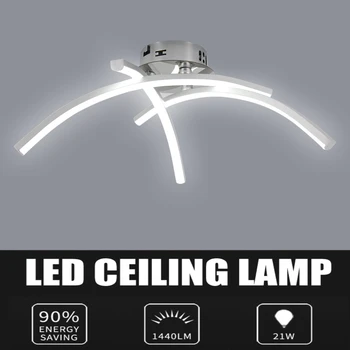 Šiuolaikinės Trigeminal LED Lubų šviestuvas Išsišakojęs Formos patalpų apšvietimas Led Šviestuvo už kambarį Lenktas Dizainas lubų šviesos