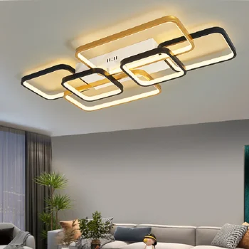 Šviestuvai Apšvietimas LED priedai veltiniams, vilna lempa modernus gyvenamasis kambarys, miegamasis, lubų lempa, juoda/auksinė namų puošybai