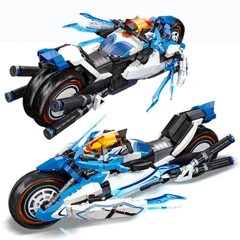 Žaidimas Techninės Motociklo Blokai Miesto Transporto Plytų Greičio Lenktynių Kolekcines Modelis Dovanas Vaikams Berniukas Žaislai Suaugusiems, PASIDARYK pats