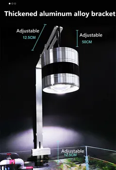 Žuvų bakas vandens žolės lempa LED full spectrum su laikikliu wrgb žolės bakas profesionalaus balinimo apšvietimo objektyvas downlight