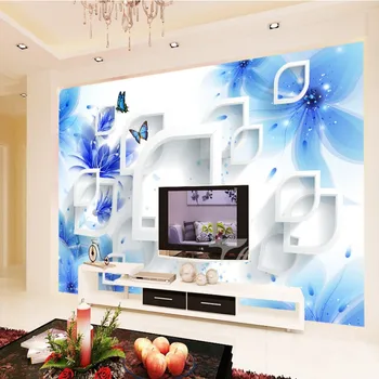 beibehang papel de parede Fantazijos Gėlės 3D TV 3D fonas angelas sienos dokumentų namų dekoro manchester city 3d grindų plytelės