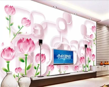 beibehang plytų tapetai, 3d Svajonių gėlės 3D tapetai, TV foną, sienos tapetų 3d dekoratyvinis dažymas papel de parede
